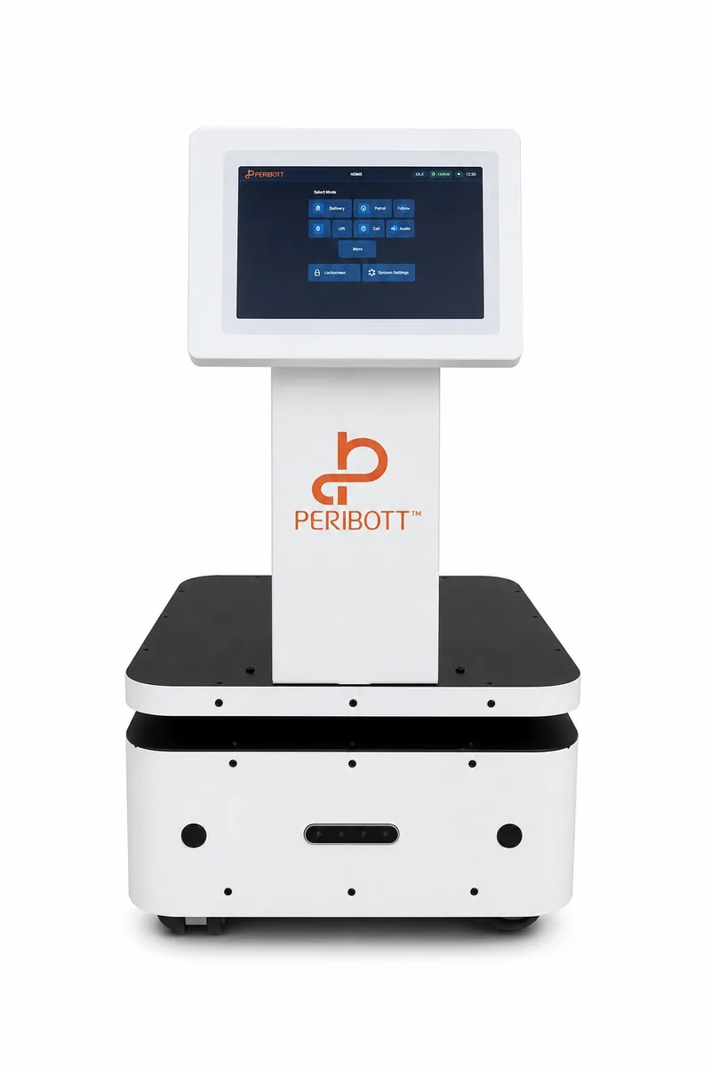 Devibot AMR front with operator touchscreen